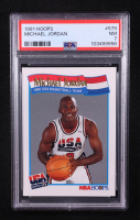 Michael Jordan 1991-92 Hoops #579 USA (PSA 7) at PristineAuction.com
