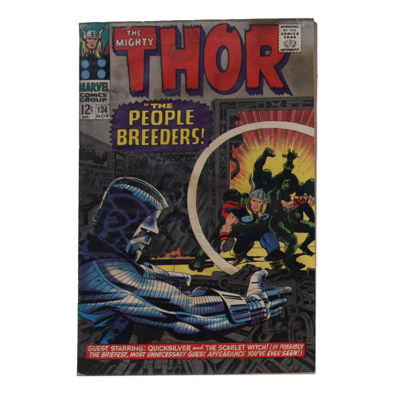 1966 "The Mighty Thor" Issue #134 Marvel Comic Book at PristineAuction.com 1966 "The Mighty Thor" Issue #134 Marvel Comic Book at PristineAuction.com