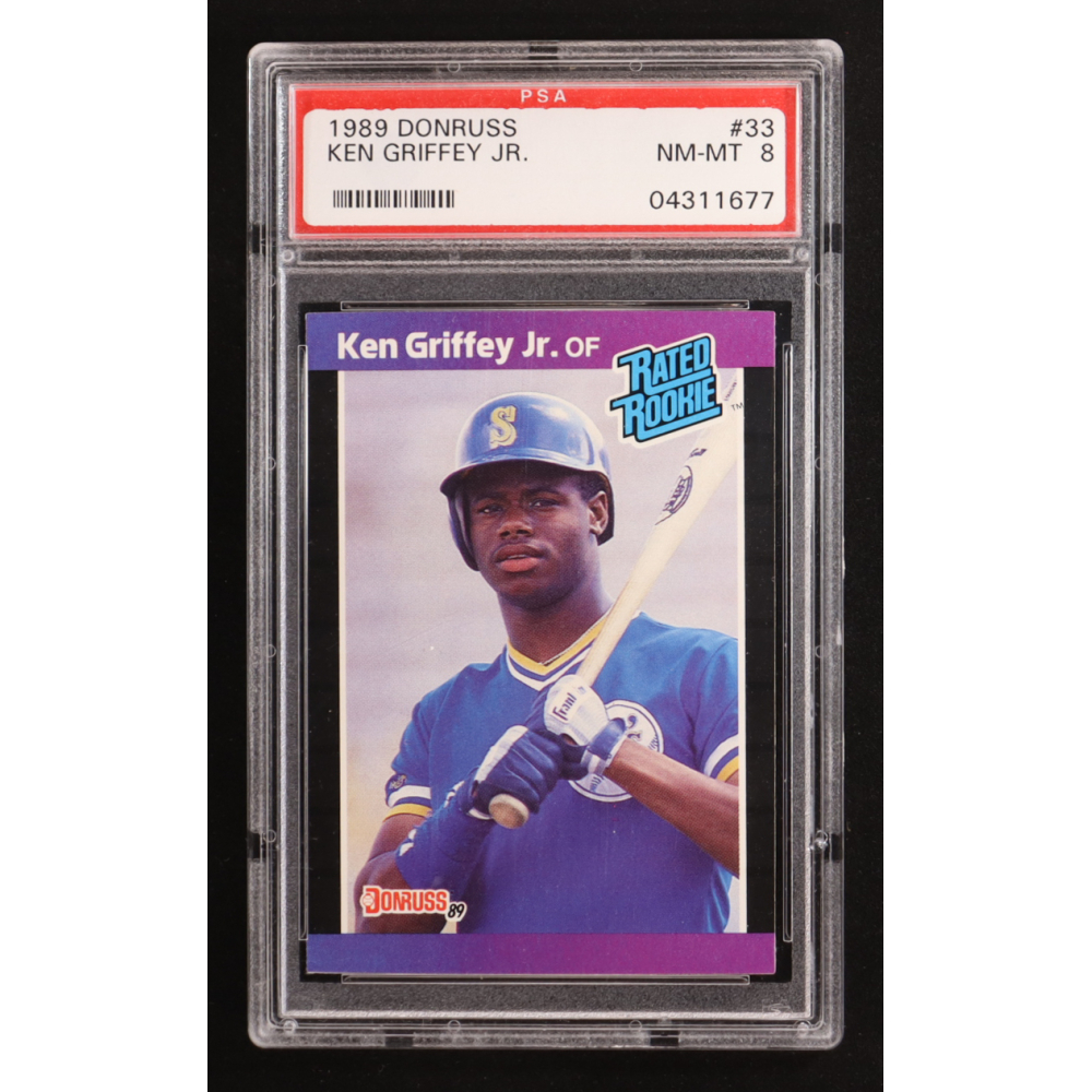 Ken Griffey Jr. 1989 Donruss #33 RR RC UER/Born in Donora, PA (PSA 8) at PristineAuction.com