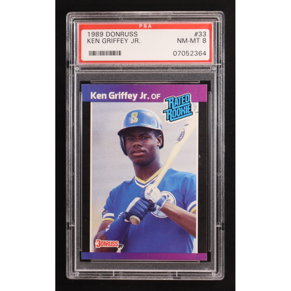 Ken Griffey Jr. 1989 Donruss #33 RR RC UER/Born in Donora, PA (PSA 8) at PristineAuction.com
