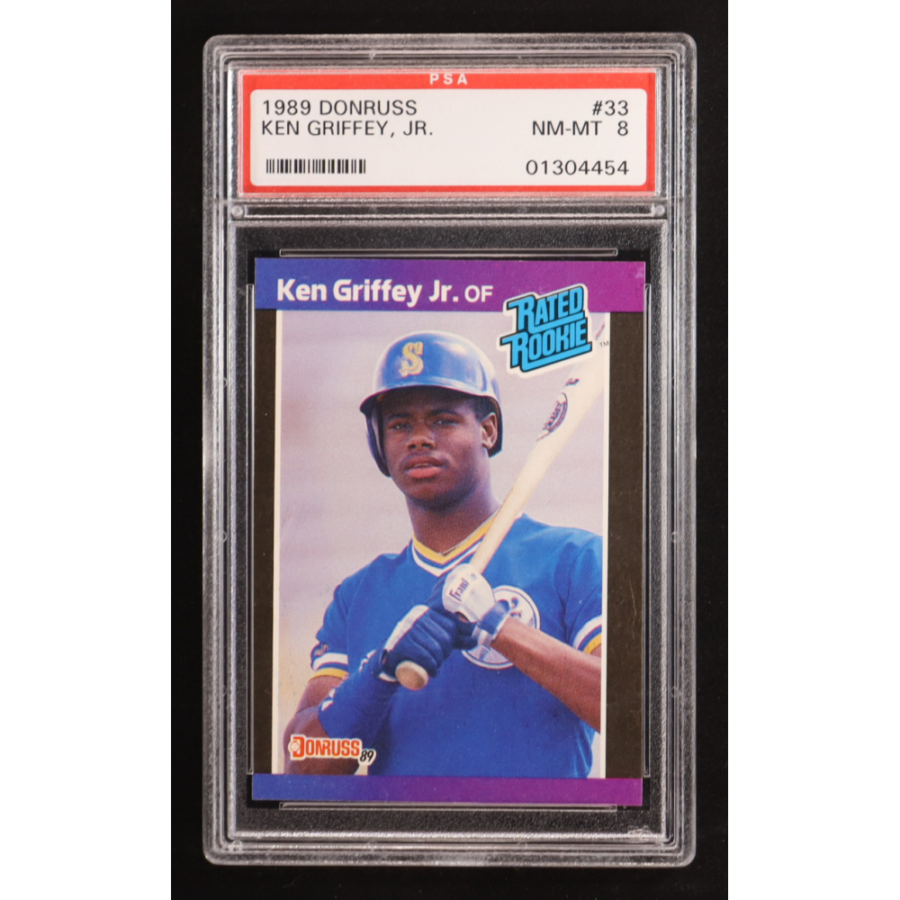 Ken Griffey Jr. 1989 Donruss #33 RR RC UER/Born in Donora, PA (PSA 8) at PristineAuction.com