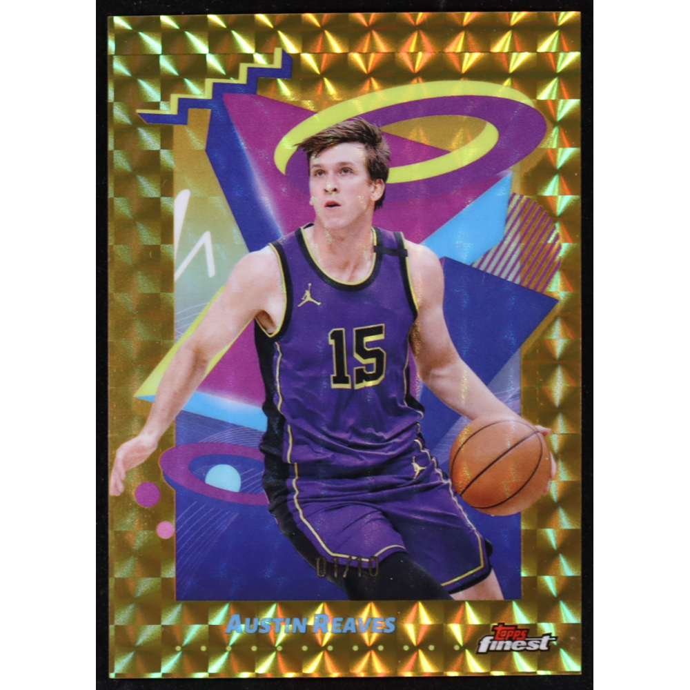 Austin Reaves 2024-25 Finest Gold Geometric Refractors #219 #01/10 at PristineAuction.com