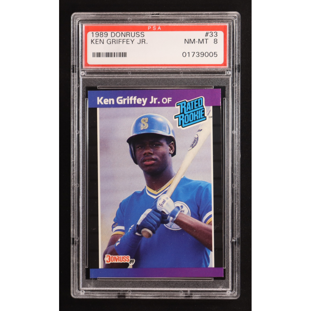 Ken Griffey Jr. 1989 Donruss #33 RR RC UER/Born in Donora, PA (PSA 8) at PristineAuction.com