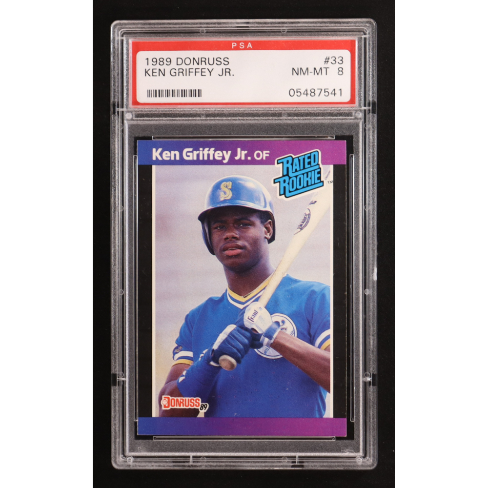Ken Griffey Jr. 1989 Donruss #33 RR RC UER/Born in Donora, PA (PSA 8) at PristineAuction.com