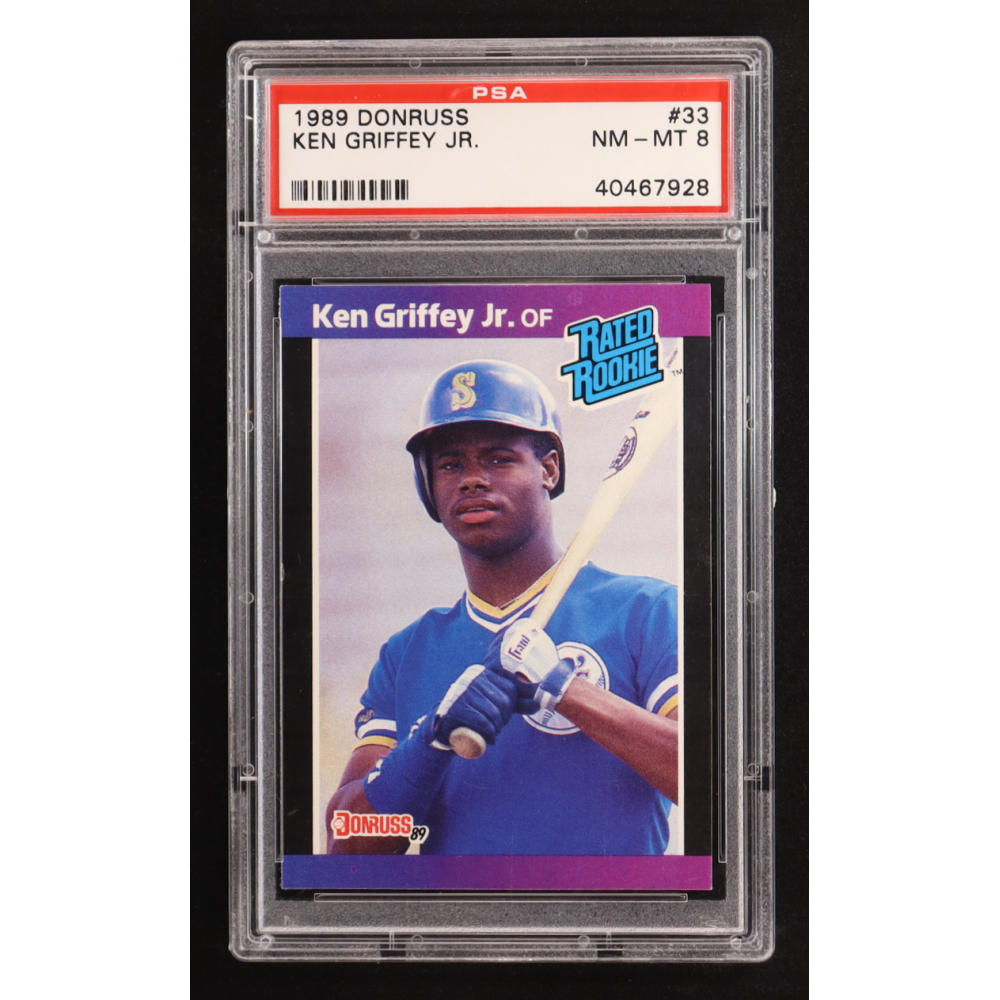Ken Griffey Jr. 1989 Donruss #33 RR RC UER/Born in Donora, PA (PSA 8) at PristineAuction.com