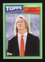 Trevor Lawrence 2021 Topps X Trevor Lawrence Green #26 1987 Topps Football #006/150 RC at PristineAuction.com