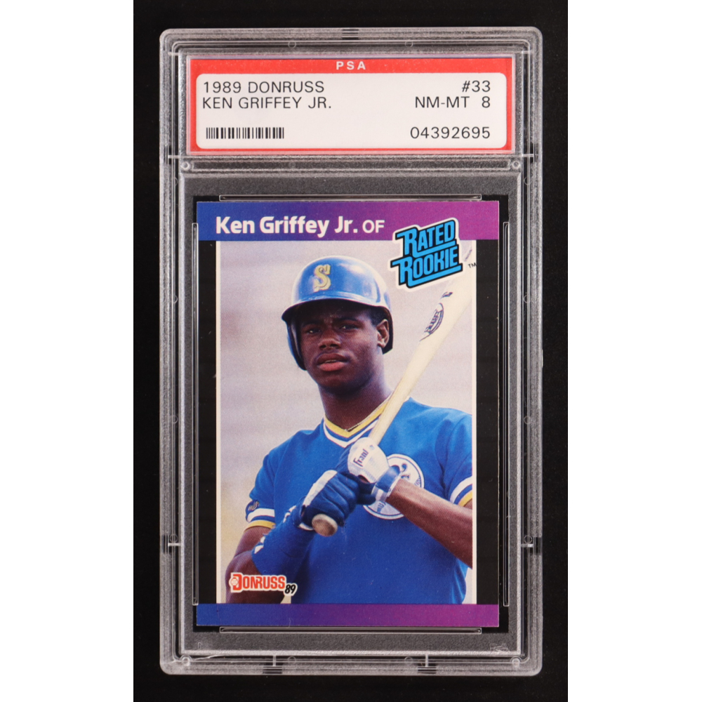 Ken Griffey Jr. 1989 Donruss #33 RR RC UER/Born in Donora, PA (PSA 8) at PristineAuction.com