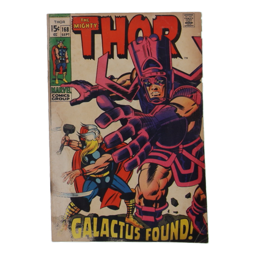 1969 "The Mighty Thor" Issue #168 Marvel Comic Book at PristineAuction.com 1969 "The Mighty Thor" Issue #168 Marvel Comic Book at PristineAuction.com