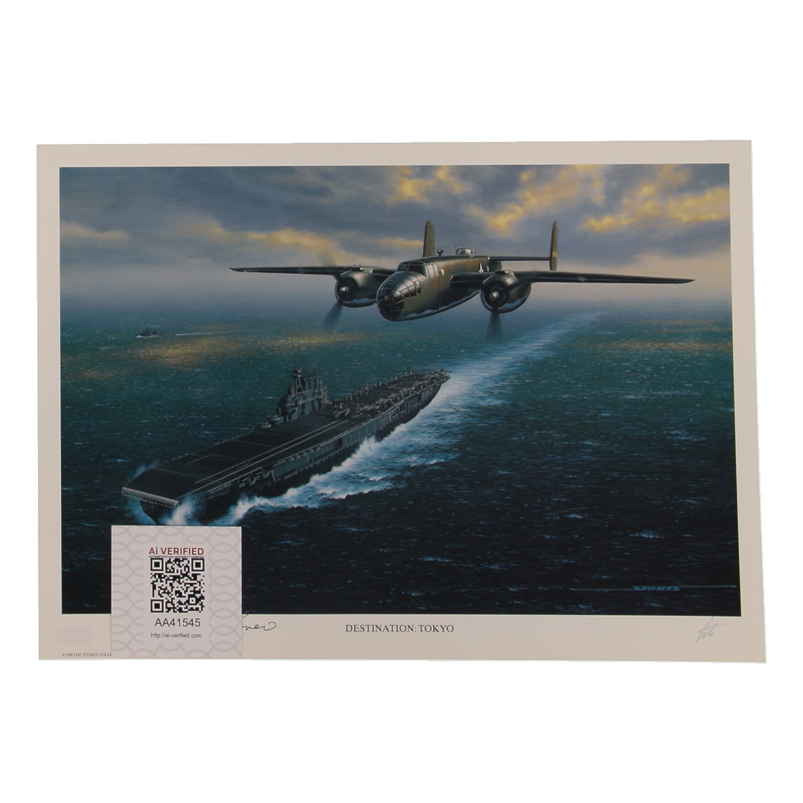 Travis Hoover Signed Stan Stokes "Destination: Tokyo" Lithograph (AIV) at PristineAuction.com Travis Hoover Signed Stan Stokes "Destination: Tokyo" Lithograph (AIV) at PristineAuction.com