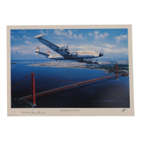 Larry Girard Signed Stan Stokes "Sentimental Journey" Lithograph Inscribed "TWA CAPT." (AIV) at PristineAuction.com