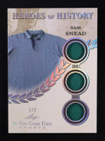 Sam Snead 2025 Leaf ITG Used Sports Heroes Of History Triple Relic Silver Foil #HH76 #1/2 at PristineAuction.com