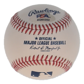 Julio Rodriguez Signed OML Baseball (PSA) at PristineAuction.com Julio Rodriguez Signed OML Baseball (PSA) at PristineAuction.com