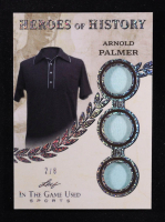 Arnold Palmer 2025 Leaf ITG Used Sports Heroes Of History Triple Relic Silver Sparkle Foil #HH2 #2/8 at PristineAuction.com