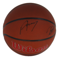 Kevin Durant & Alperen Sengun Signed Rockets Logo NBA Basketball (JSA) at PristineAuction.com