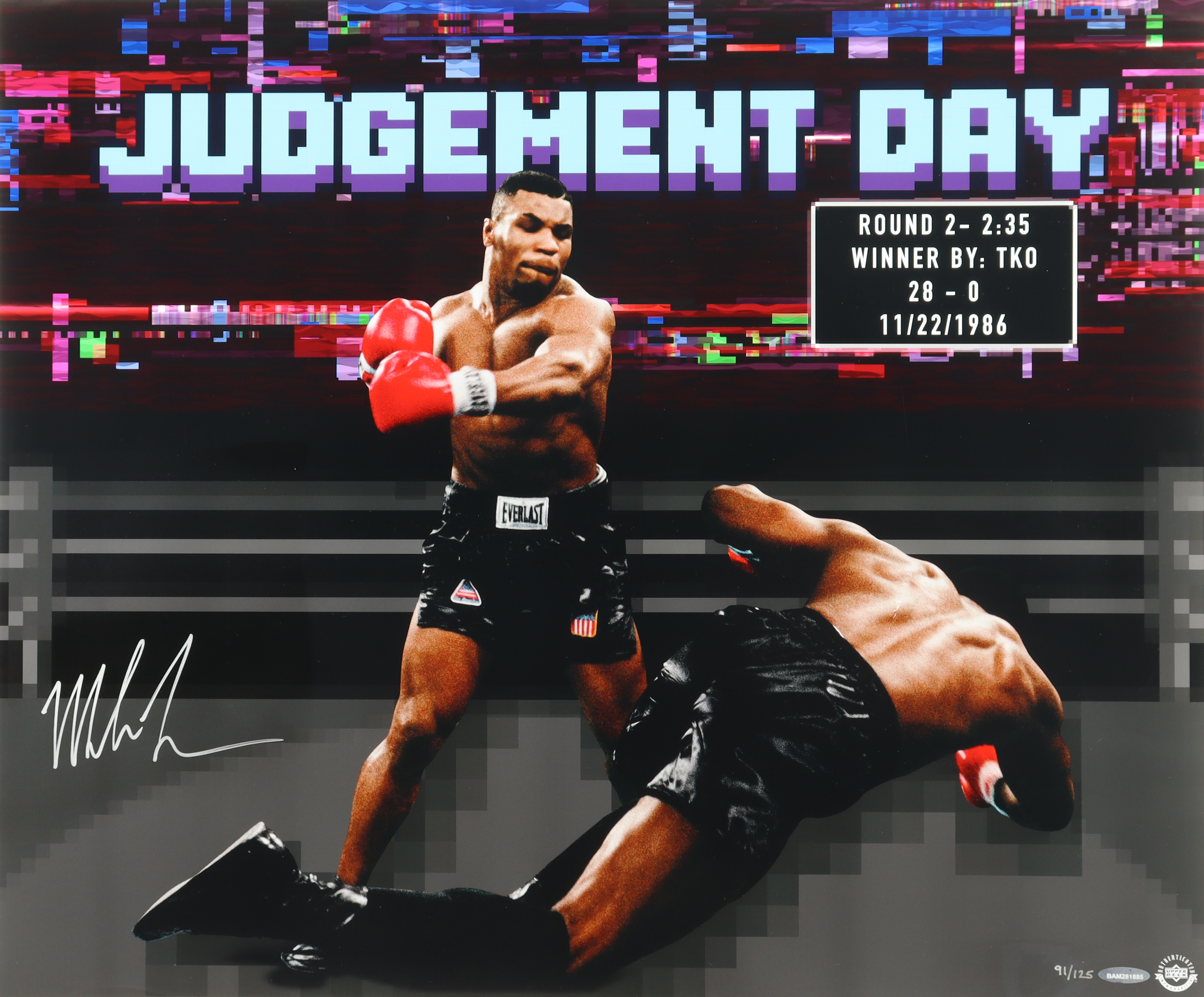 Mike Tyson Signed LE 20x24 Photo (UDA) at PristineAuction.com Mike Tyson Signed LE 20x24 Photo (UDA) at PristineAuction.com