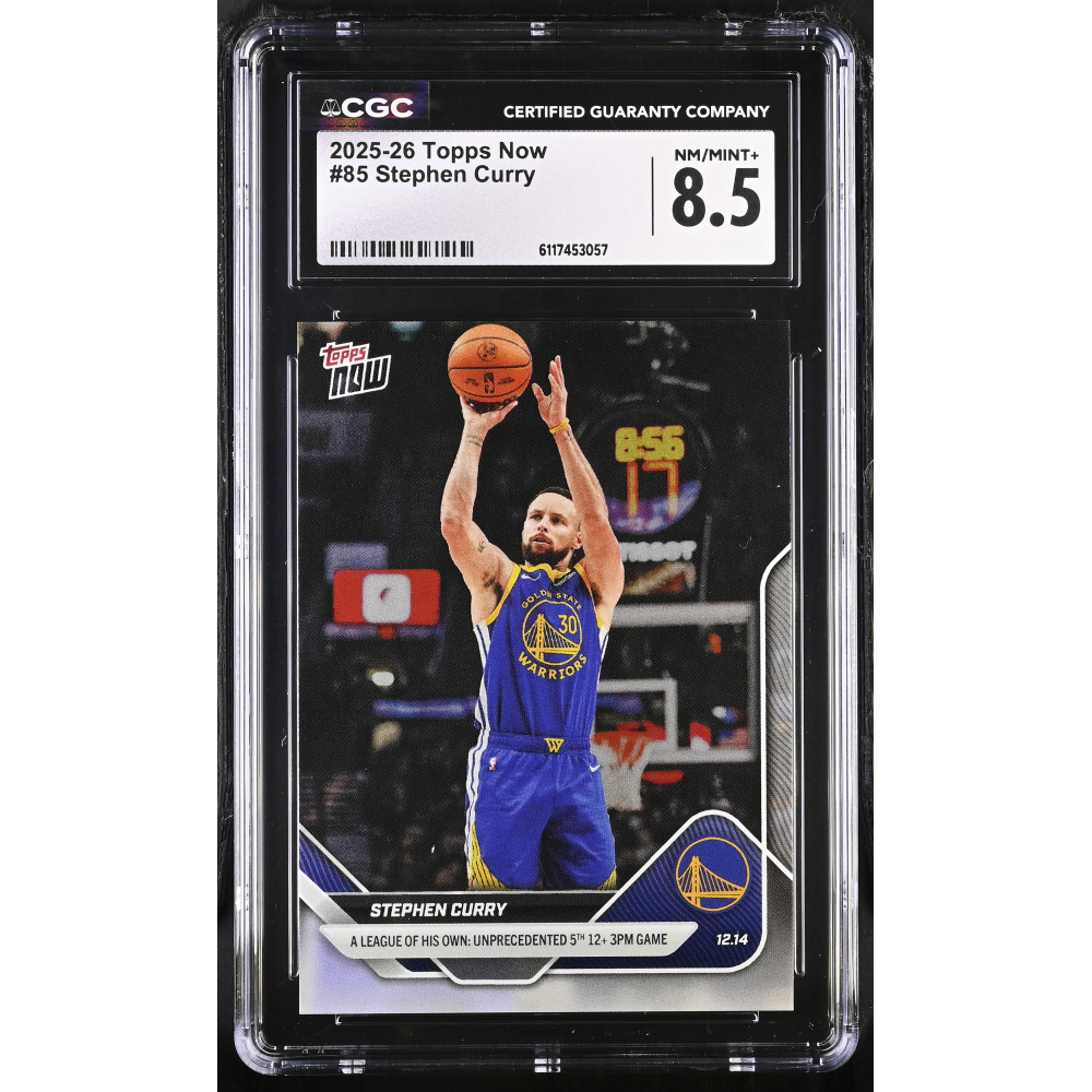 Stephen Curry 2025-26 Topps Now #85 (CGC 8.5) at PristineAuction.com