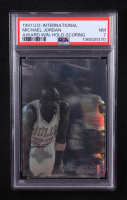Michael Jordan 1991-92 Upper Deck International Award Winner Holograms #3 / Scoring (PSA 7) at PristineAuction.com