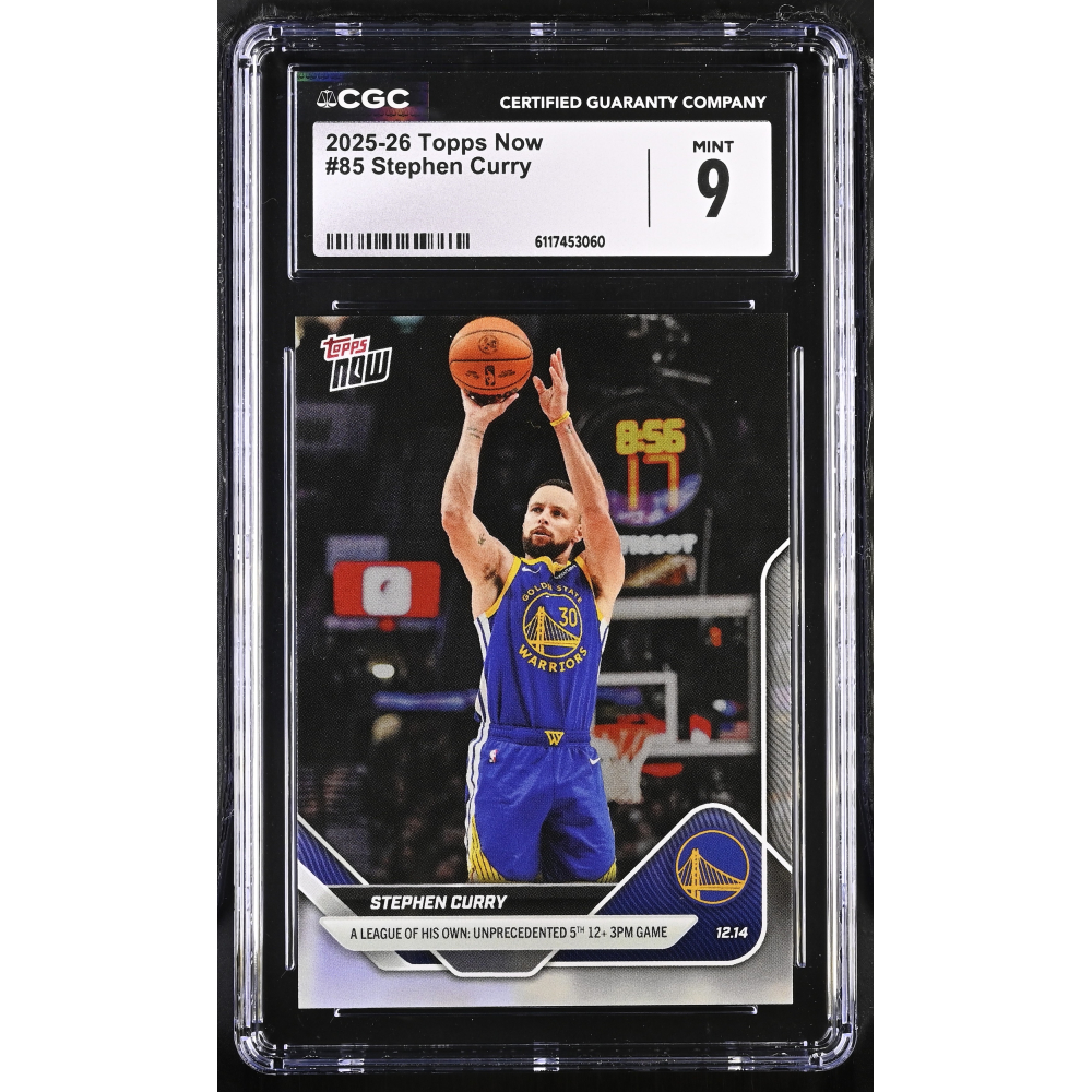 Stephen Curry 2025-26 Topps Now #85 (CGC 9) at PristineAuction.com