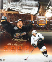 Teemu Selanne Signed Ducks LE 20x24 Photo Inscribed "07 Champs" (UDA) at PristineAuction.com