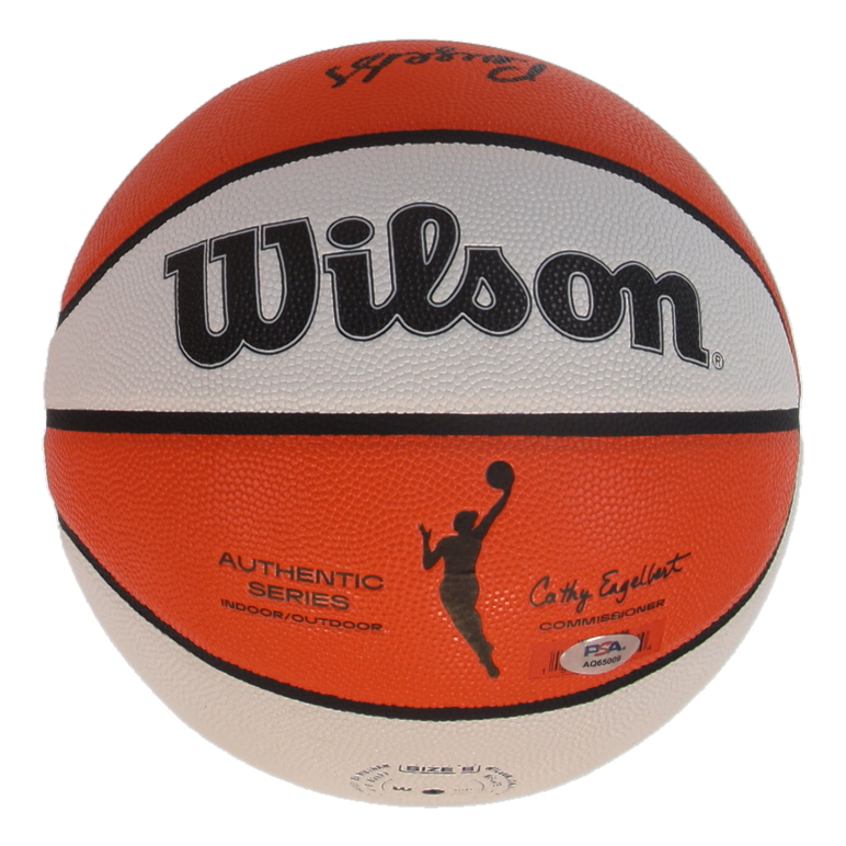 Paige Bueckers Signed WNBA Basketball (PSA) at PristineAuction.com Paige Bueckers Signed WNBA Basketball (PSA) at PristineAuction.com