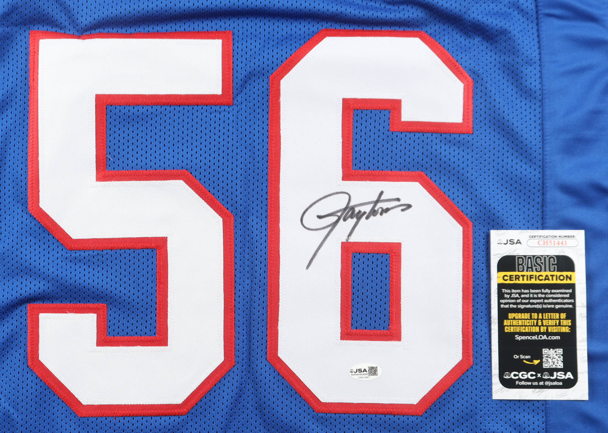 Lawrence Taylor Signed Career Highlight Stat Jersey (JSA) at PristineAuction.com Lawrence Taylor Signed Career Highlight Stat Jersey (JSA) at PristineAuction.com