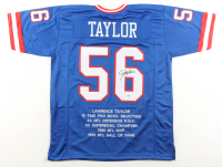 Lawrence Taylor Signed Career Highlight Stat Jersey (JSA) at PristineAuction.com