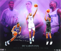 De'Aaron Fox Signed Kings LE 20x24 Photo Inscribed "Clutch Player of the Year" (UDA) at PristineAuction.com