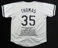 Frank Thomas Signed Career Stat Jersey (Beckett) at PristineAuction.com