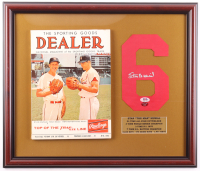 Stan Musial Signed Custom Framed Jersey Number Display with "Sporting Goods Dealer" Magazine (PSA & Musial) at PristineAuction.com