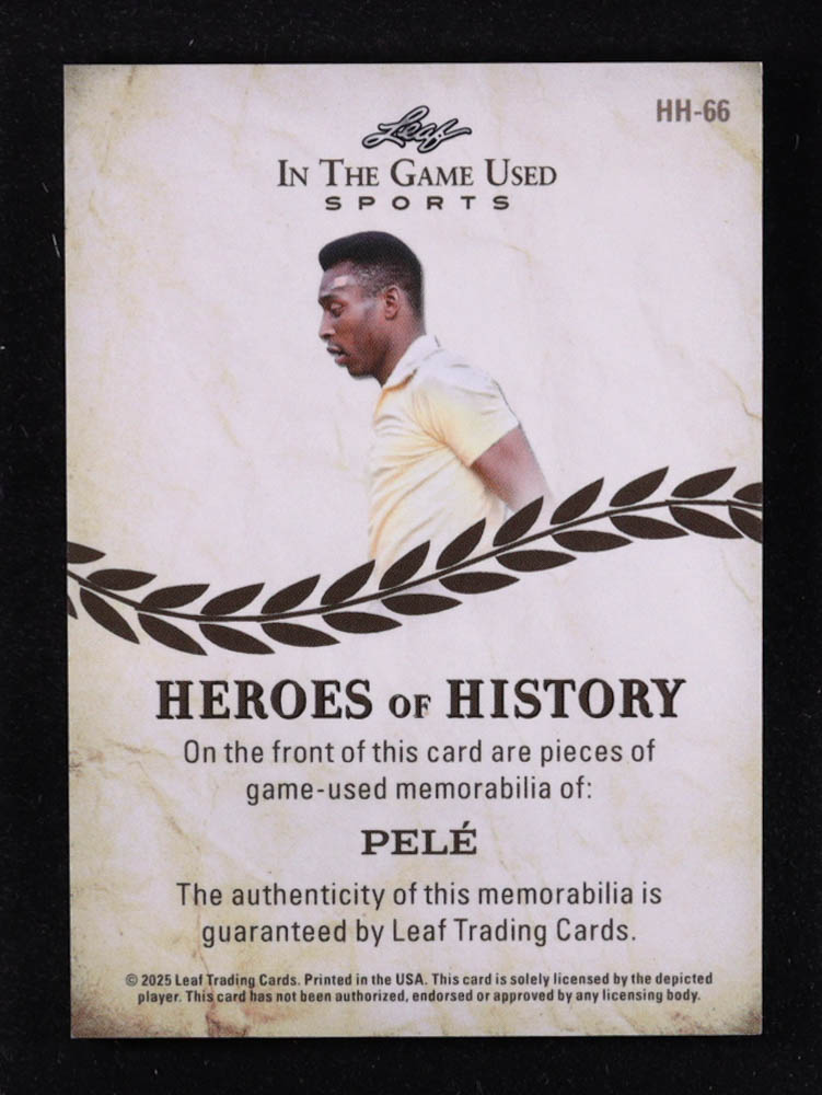 Pele 2025 Leaf ITG Used Sports Heroes of History Platinum Blue #HH66 #7/7 at PristineAuction.com Pele 2025 Leaf ITG Used Sports Heroes of History Platinum Blue #HH66 #7/7 at PristineAuction.com