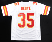 Christian Okoye Signed Jersey (JSA) at PristineAuction.com
