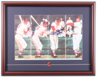 Stan Musial Signed Cardinals Custom Framed Photo Display with Cardinals Logo Pin (PSA & Musial) at PristineAuction.com