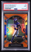 Justin Jefferson 2020 Panini Select Concourse Orange Prizm #61 RC #07/49 (PSA 9) at PristineAuction.com