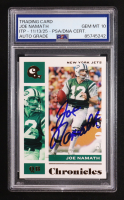 Joe Namath Signed 2020 Panini Chronicles #75 (PSA | Autograph Graded 10) at PristineAuction.com