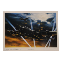 Robert Ferguson Signed Stan Stokes "Night Raiders" Lithograph Inscribed "F/LT" & "R.A.F." (AIV) at PristineAuction.com