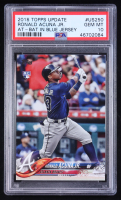Ronald Acuna Jr. 2018 Topps Update Series At Bat In Blue Jersey #US250 RC (PSA 10) at PristineAuction.com