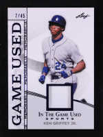 Ken Griffey Jr. 2025 Leaf ITG Used Sports Game Used Memorabilia Blue #GM21 #07/45 at PristineAuction.com
