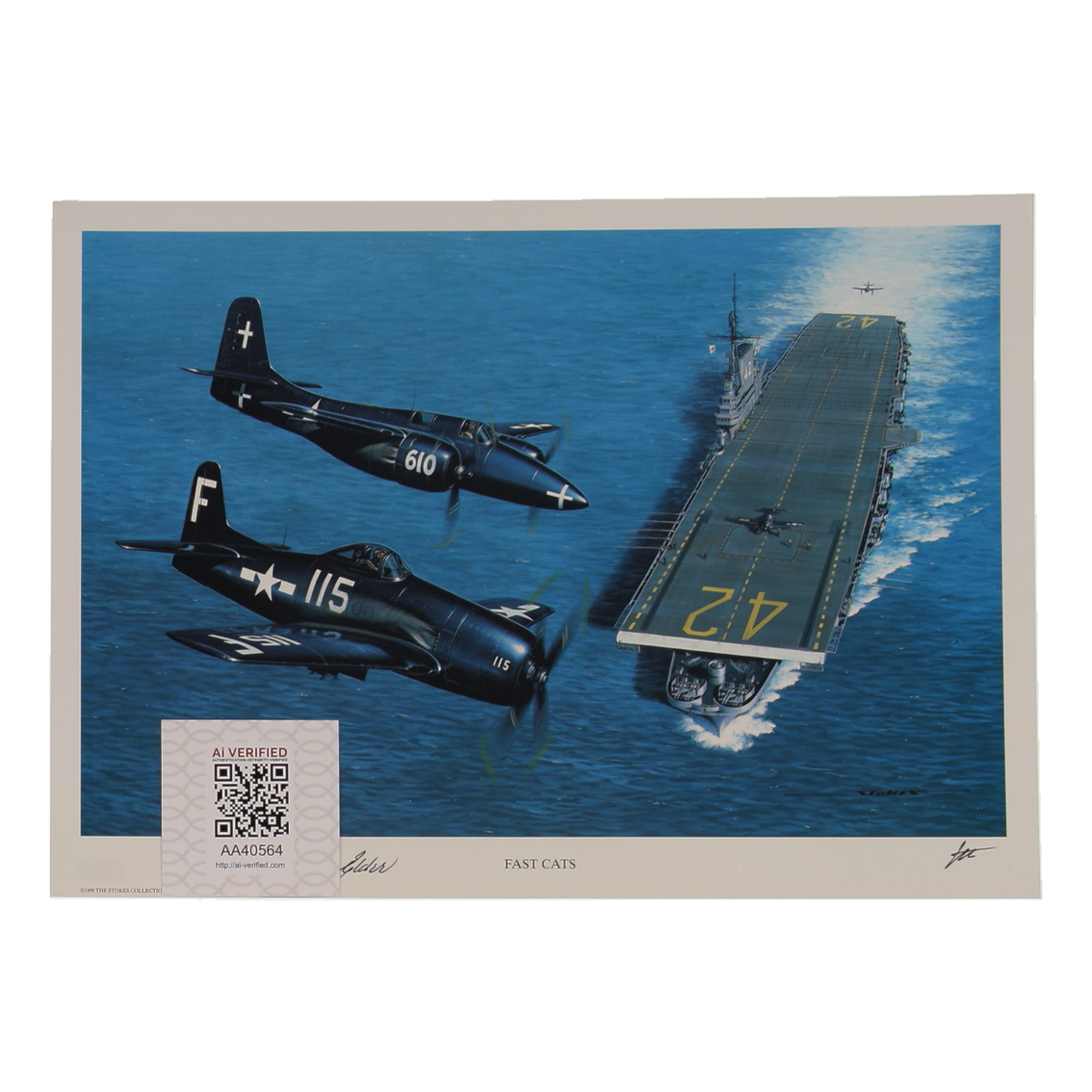 Robert M. Elder Signed Stan Stokes "Fast Cats" Lithograph (AIV) at PristineAuction.com Robert M. Elder Signed Stan Stokes "Fast Cats" Lithograph (AIV) at PristineAuction.com