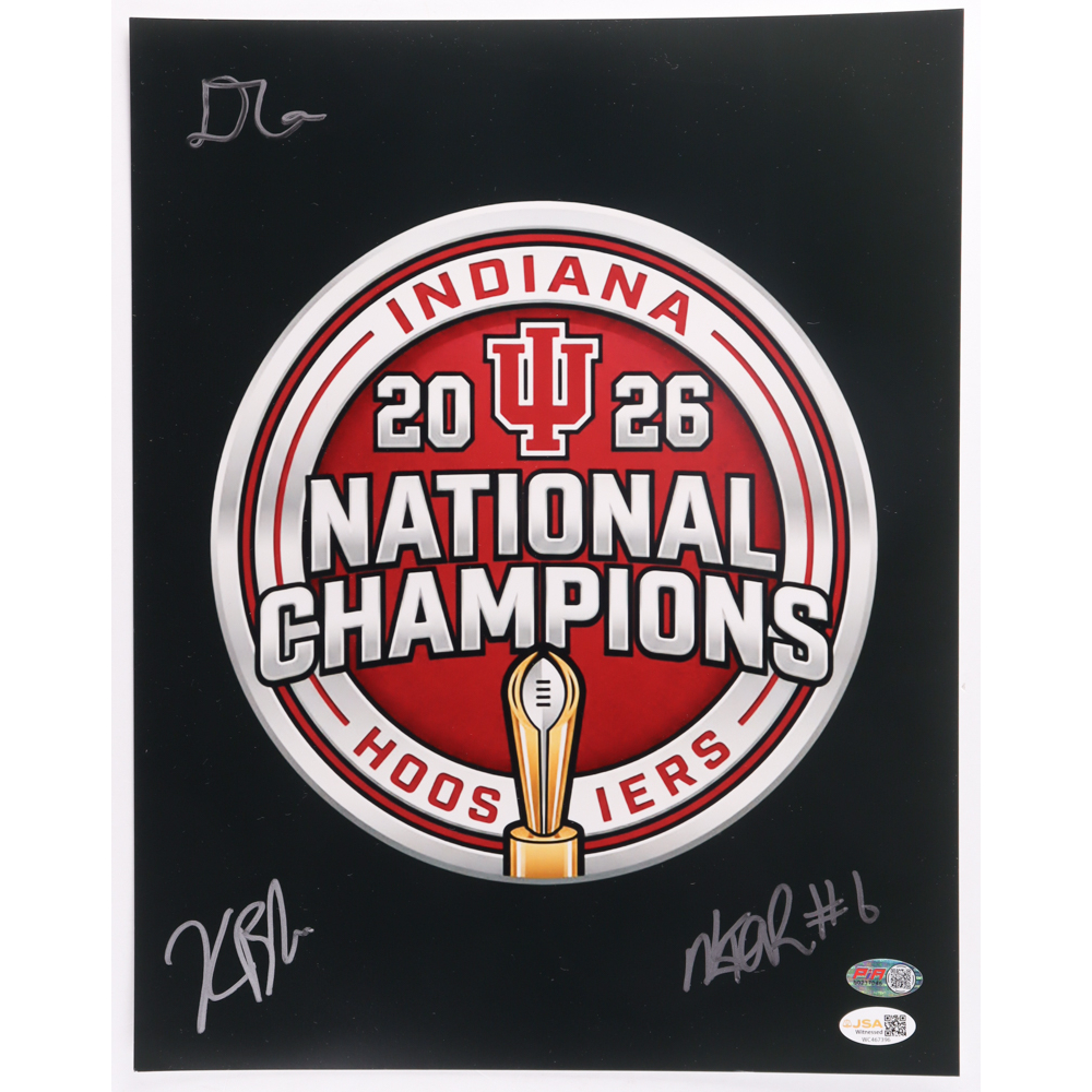 Kaelon Black, D'Angelo Ponds & Mikail Kamara Signed Indiana Hoosiers 11x14 Photo (JSA) at PristineAuction.com
