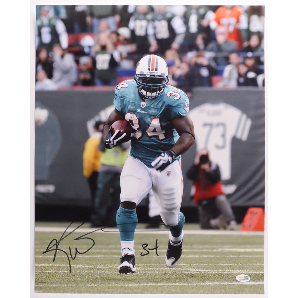 Ricky Williams Signed Dolphins 16x20 Photo (JSA) at PristineAuction.com