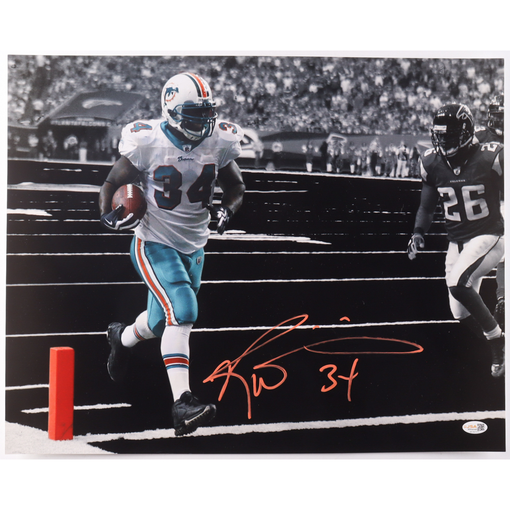 Ricky Williams Signed Dolphins 16x20 Photo (JSA) at PristineAuction.com