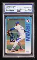 Nolan Ryan Signed 1992 Fleer Citgo The Performer #1 (PSA) at PristineAuction.com