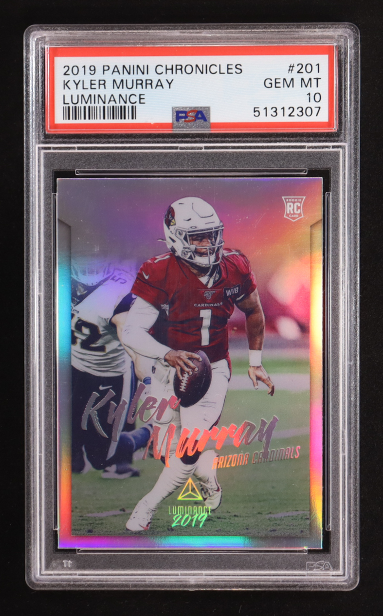 Kyler Murray 2019 Panini Chronicles Luminance #201 RC (PSA 10) at PristineAuction.com Kyler Murray 2019 Panini Chronicles Luminance #201 RC (PSA 10) at PristineAuction.com
