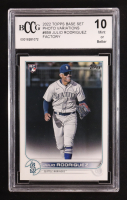 Julio Rodriguez 2022 Topps Base Set Photo Variations Factory #659 RC (BCCG 10) at PristineAuction.com