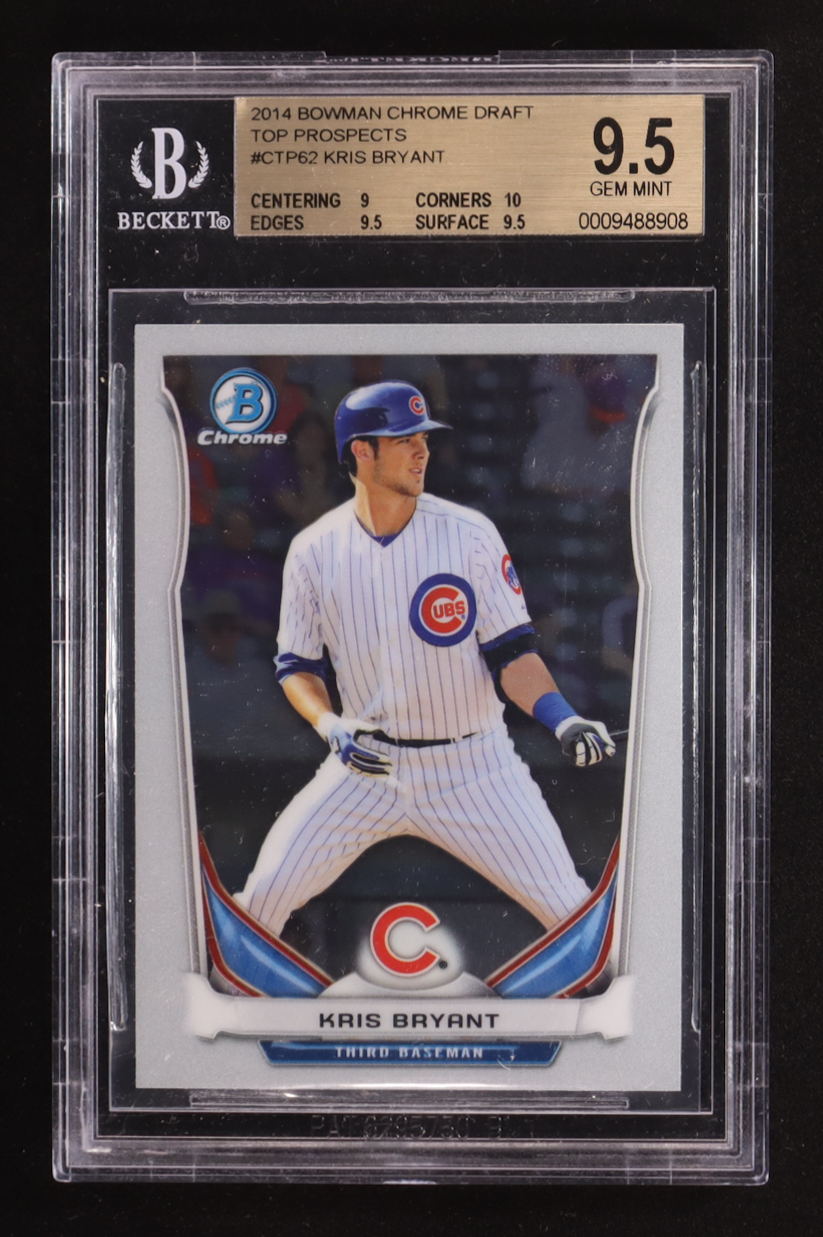 Kris Bryant 2014 Bowman Chrome Draft Top Prospects #CTP62 RC (BGS 9.5) at PristineAuction.com Kris Bryant 2014 Bowman Chrome Draft Top Prospects #CTP62 RC (BGS 9.5) at PristineAuction.com
