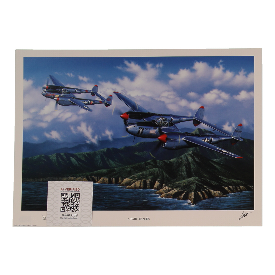 Marge Bong Drucker Signed Stan Stokes "A Pair of Aces" Lithograph (AIV) at PristineAuction.com Marge Bong Drucker Signed Stan Stokes "A Pair of Aces" Lithograph (AIV) at PristineAuction.com