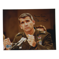 Oliver North Signed 8x10 Photo Inscribed "Semper Fidelis" (Beckett) at PristineAuction.com