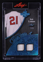 Bob Lemon 2025 Leaf Spectacular When It Was A Game Used Platinum Blue #WU3 #3/5 at PristineAuction.com