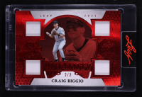Craig Biggio 2025 Leaf Spectacular Uni4mity Quad Swatch Red #U26 #2/2 at PristineAuction.com