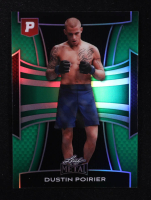 Dustin Poirier 2025 Leaf Metal Pristine Auction Collection Prismatic Green #155 #10/10 at PristineAuction.com